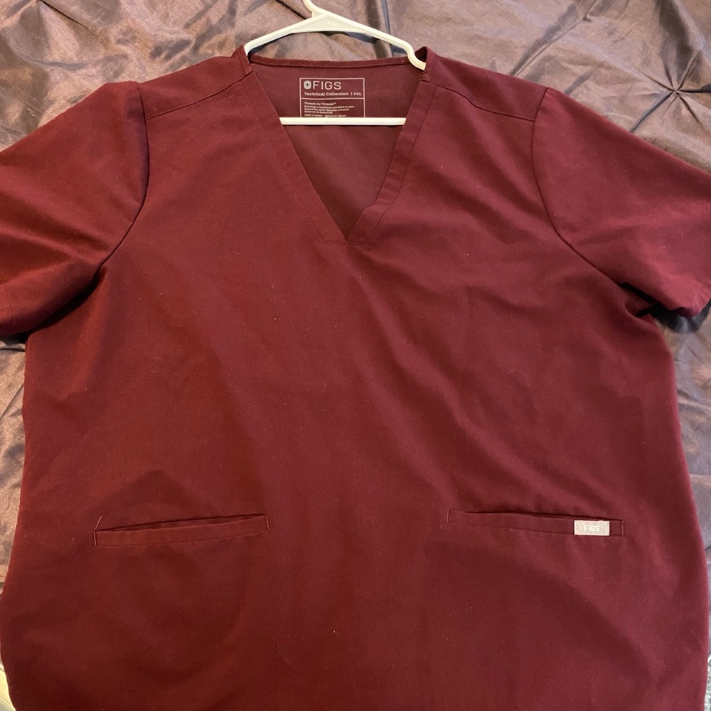 NEW FIGS BURGUNDY XXL CASMA